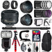 Nikon AF-S NIKKOR 50mm f/1.8G Pro Flash LED Light Tripod - 16GB Accessory Bundle