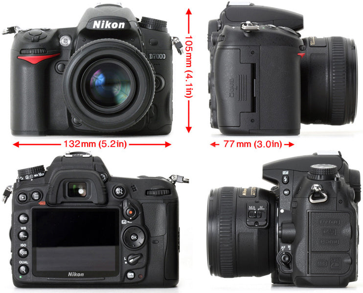 Nikon D7000/D7500 DSLR Camera with 18-140mm VR Lens &amp; 500mm Preset Lens Deluxe Bundle