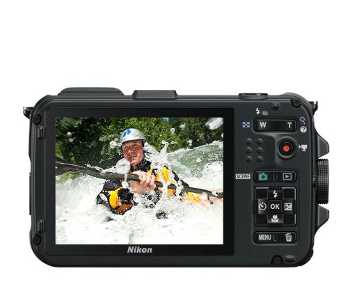 Nikon COOLPIX AW100 16 MP CMOS Waterproof Digital Camera with GPS and Full HD 1080p Video (Black)