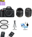 Nikon D5100/D5600 DSLR Camera with 18-55mm Lens &amp; Nikon 55-200mm Lenses | UV Filters | Spider Tripod | Cleaning Kit Package