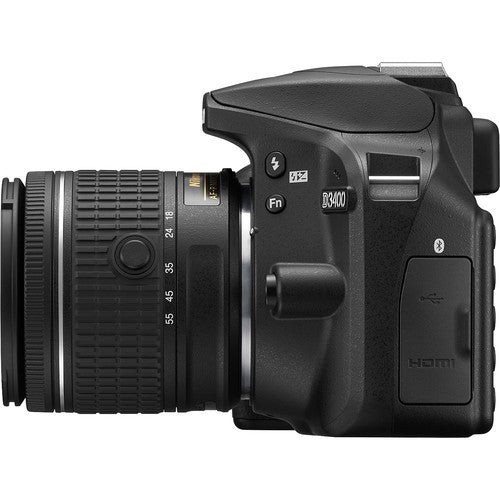 Nikon D3400/D3500 DSLR Camera with 18-55mm &amp; 32GB MC| Card Reader| Flash| Tripod| DSLR Bag| Cleaning Kit| Cable| Strap| Bundle