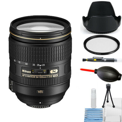 Nikon AF-S NIKKOR 24-120mm f/4G ED VR Zoom Lens Starter UV Filter