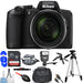 Nikon COOLPIX B600 Digital Camera (Black) with 32GB Memory Card Essential Bundle