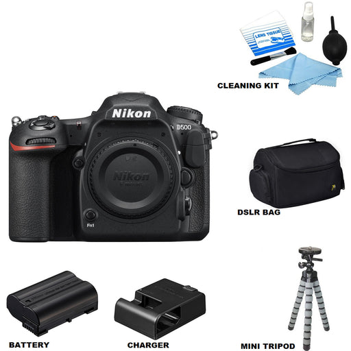 Nikon D500 DSLR Camera (Body Only) Starter Kit