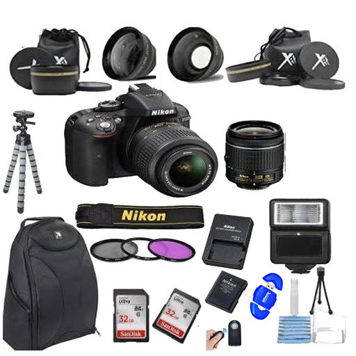 Nikon D5300/D5600 DSLR Camera with 18-55mm Lens & Additional Accessories