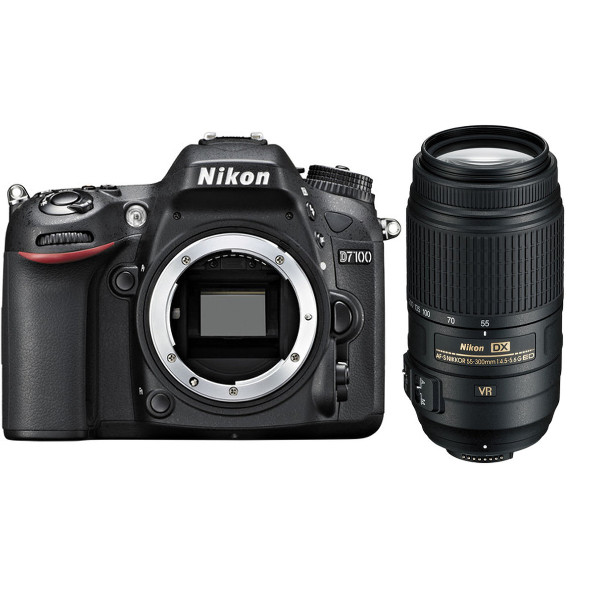 Nikon D7100 DSLR Camera With Nikon AF-S DX NIKKOR 55 