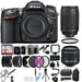 Nikon D7100 DSLR Digital Camera with 18-55mm VR II + 70-300mm f/4-5.6G Lens + 128GB Memory + 2 Batteries + Charger + LED Video Light + Backpack