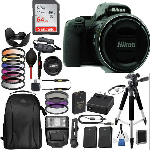 Nikon COOLPIX P1000 Digital Camera Supreme 64GB MC Advance Bundle