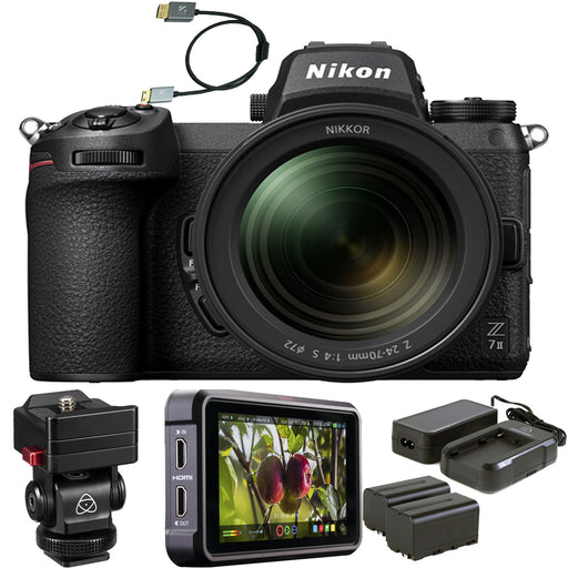 Nikon Z 7II Mirrorless Digital Camera with 24-70mm f/4 Lens &amp; Recording Kit