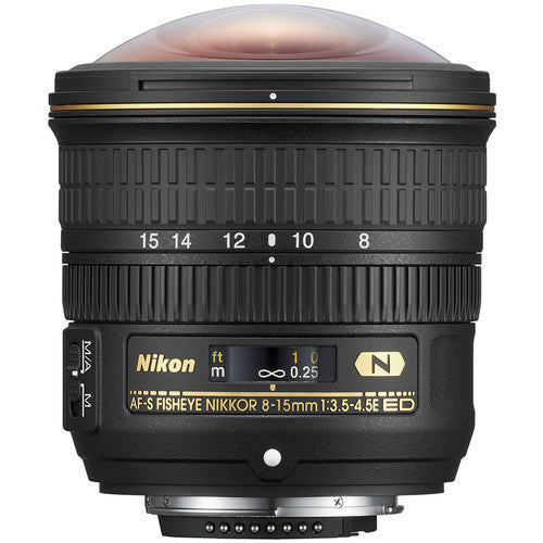 Nikon AF-S Fisheye NIKKOR 8-15mm f/3.5-4.5E ED Lens USA