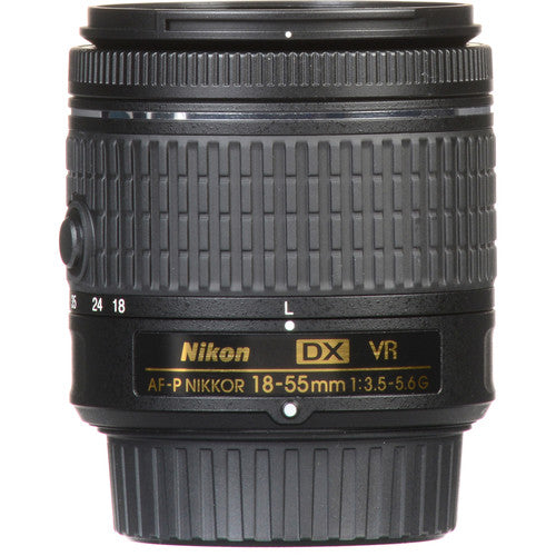 Nikon AF-P DX Nikkor 18-55mm F/3.5-5.6G ED VR W/ Cleaning Kit & Mini DSLR Bag