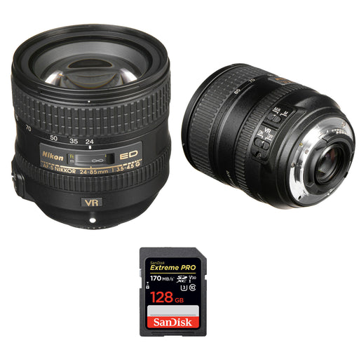 Nikon AF-S NIKKOR 24-85mm f/3.5-4.5G ED VR Extreme Pro Kit