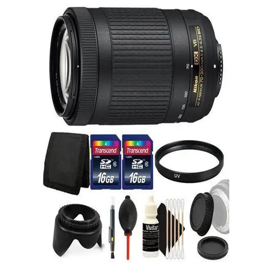 Nikon AF-P DX Nikkor 70-300mm f/4.5-6.3G Ed VR Lens and Accessory Kit for D5300 , D5500 and D5600