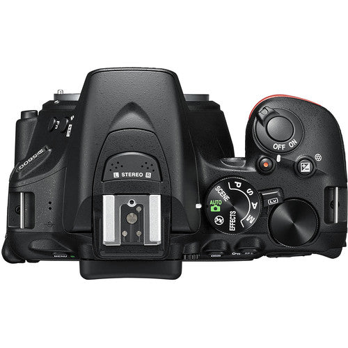 Nikon D5600 DSLR Camera + 18-55mm VR + LED + Case + 1yr Warranty - 64GB  Bundle