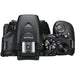 Nikon D5600 Digital SLR Camera Black with 18-55mm and 500mm Preset Telephoto Lens + 32GB 25PC Accessory Bundle Kit