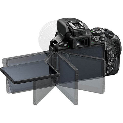 Nikon D5600 24.2 MP DSLR Camera + AF-P DX 18-55mm &amp; 70-300mm NIKKOR Zoom Lens Kit + Accessory Bundle
