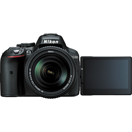 Nikon D5300/D5600 Camera with Nikon 18-140mm Lens - Black USA