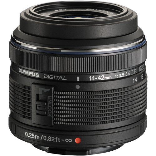Olympus M.Zuiko Digital ED 14-42mm f/3.5-5.6 II R Lens (Black