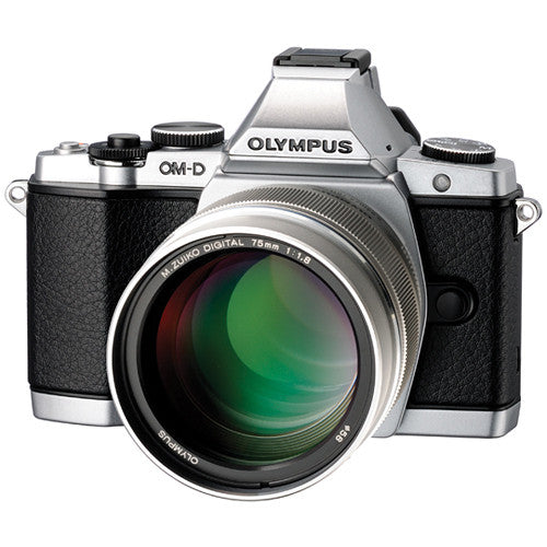 Olympus M.Zuiko Digital ED 75mm f/1.8 Lens (Silver) | NJ Accessory