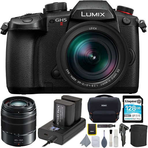 Panasonic Lumix GH5 II Mirrorless Camera Professional Bundle W/12-60 Lens &amp; Dual Charger