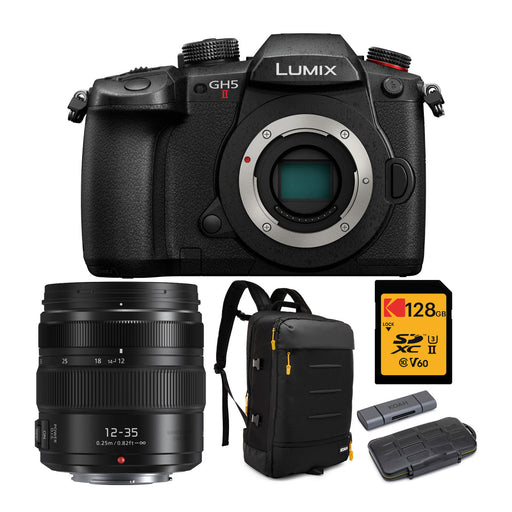 Panasonic Lumix GH5 II Mirrorless Camera W/12-35mm Professional Backpack &amp; More