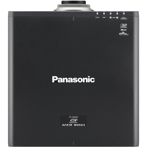 Panasonic PT-DZ870UK 1-Chip 8,500 Lumens DLP Projector (with Lens, Black)