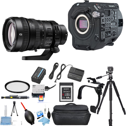 Sony PXW-FS7M2 4K XDCAM Super 35 Camcorder Kit with E PZ 28-135mm F4 G OSS Lens w/ 64GB Starter Supreme Bundle