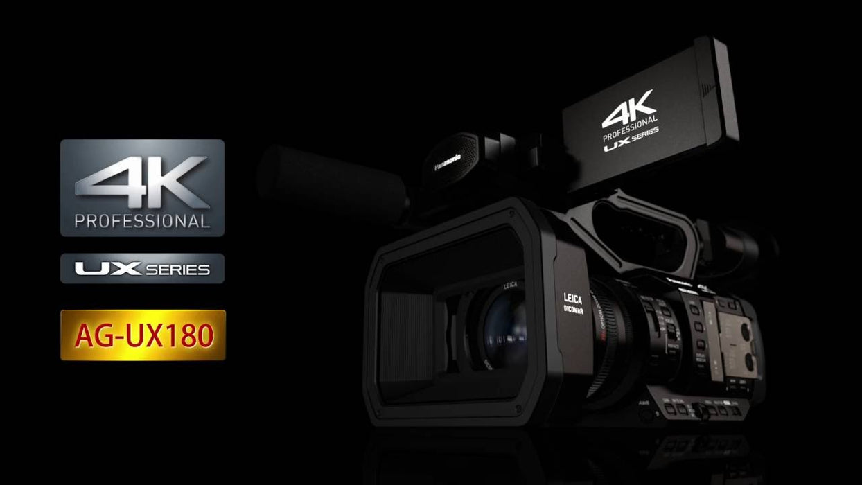 Panasonic AG-UX180 4K Premium Professional Camcorder Starter Package