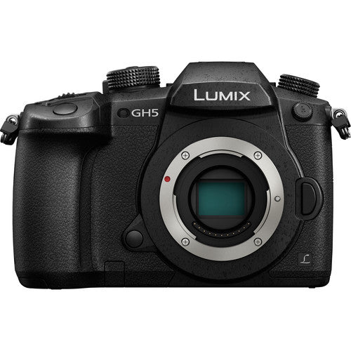 Panasonic Lumix DC-GH5 Mirrorless Micro Four Thirds Digital Camera (Body only) + Advanced Bundle Kit, Black