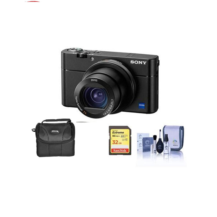 Sony Cyber-Shot DSC-RX100 V Digital Camera W/ 32GB MC Accessory Bundle