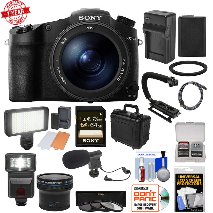 Sony Cyber-shot DSC-RX10 IV Digital Camera - 10 Piece Accessory Bundle