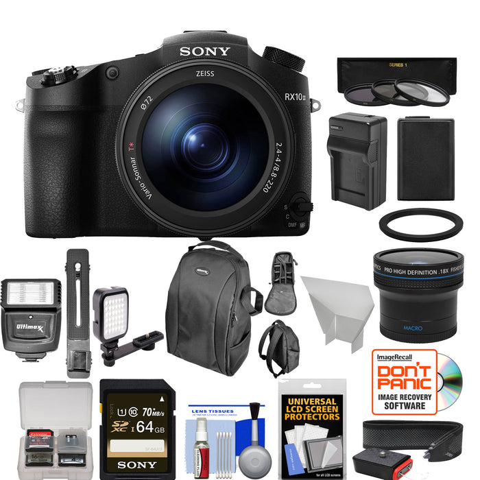 Sony Cyber-shot DSC-RX10 IV Digital Camera - 10 Piece Accessory Bundle