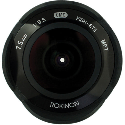 Rokinon 7.5mm f/3.5 Ultra Wide-Angle Fisheye Lens for Micro 4/3 (Silver)