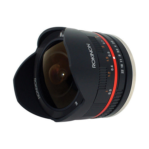 Rokinon 8mm f/2.8 UMC Fisheye II Lens for Samsung NX Mount (Black)