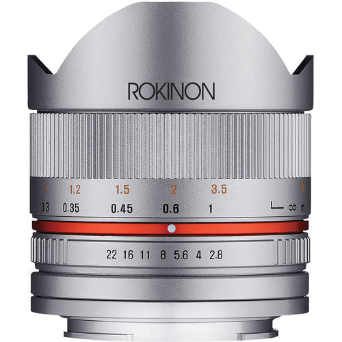 Rokinon 8mm f/2.8 UMC Fisheye II Lens for Sony E Mount (Silver)