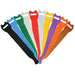 Pearstone 0.5 x 6&quot; Touch Fastener Straps (Multi-Colored, 10-Pack)