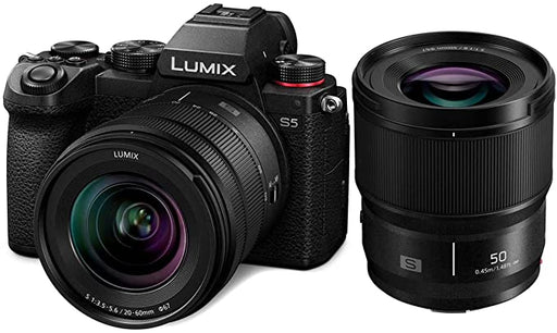 Panasonic Lumix DC-S5 Mirrorless Digital Camera with 20-60mm &amp; 50mmf/1.8L