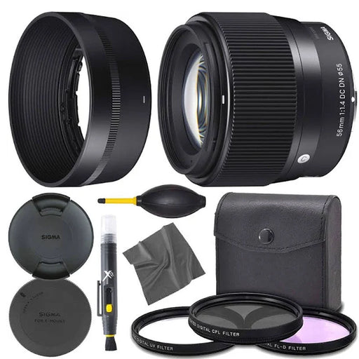Sigma 56mm f/1.4 DC DN Contemporary Lens for Canon EF-M Starter Bundle