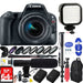 Canon EOS Rebel SL2/250D/SL3 DSLR Camera with 18-55mm Lens (Black) with 64GB Dual Battery & Mic Pro Video Bundle