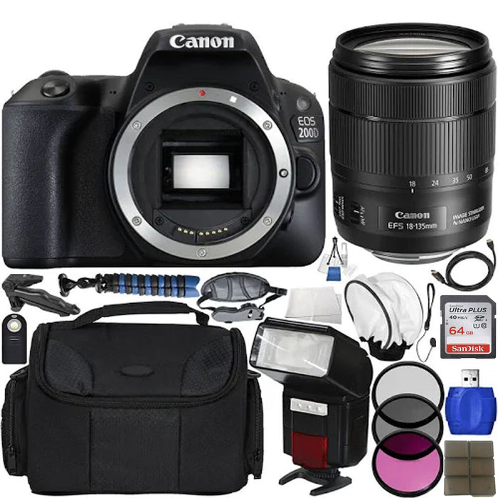 Canon EOS Rebel SL2/250D/SL3 DSLR Camera with 18-135mm Is Lens - Starters Bundle