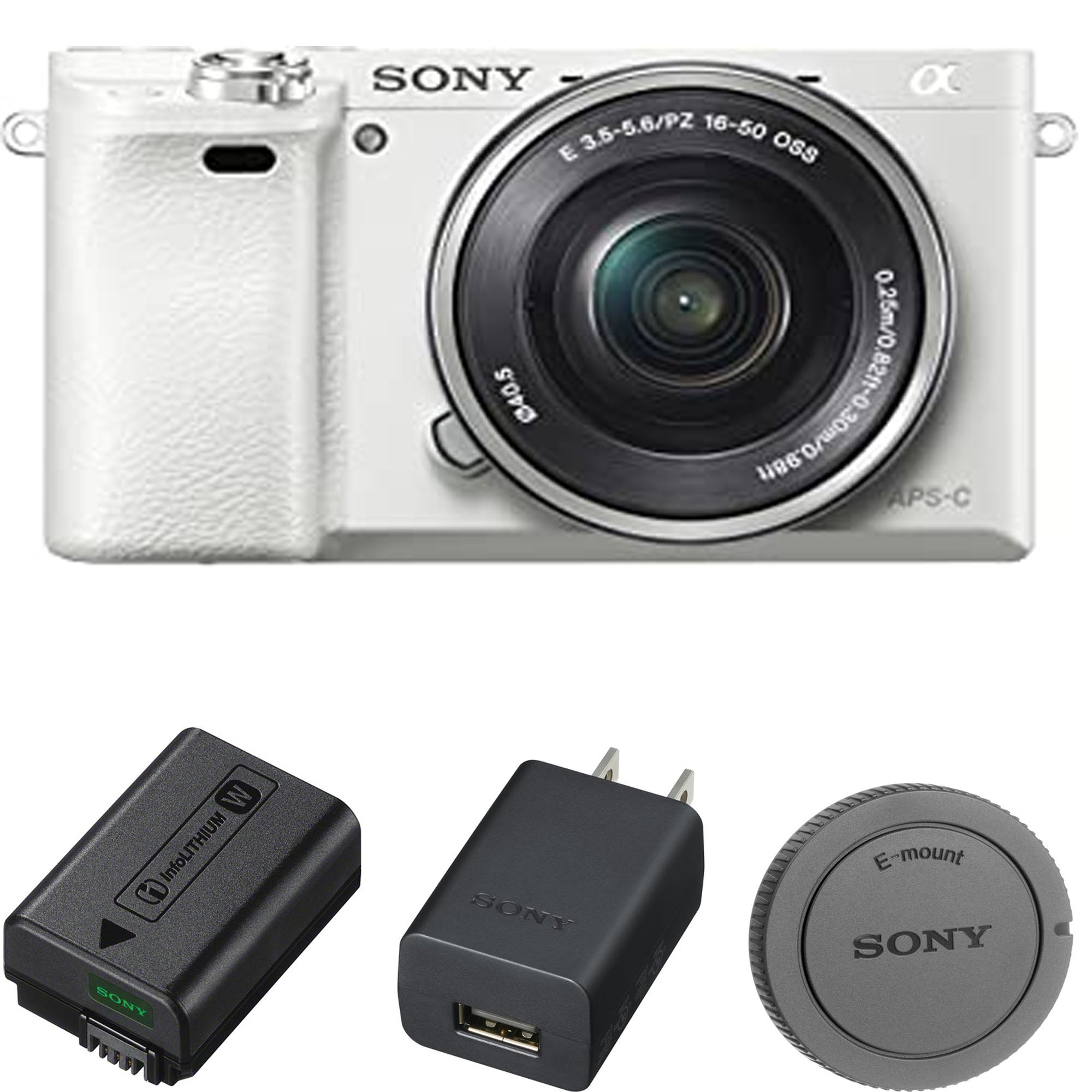 Sony Alpha a6100 Mirrorless Digital Camera with 16-50mm Lenses 