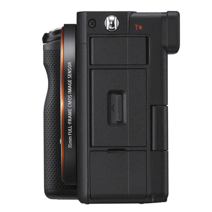 Sony Alpha a7C Mirrorless Digital Camera with 28-60mm Lens (Black) with Sandisk 64GB Starter Bundle