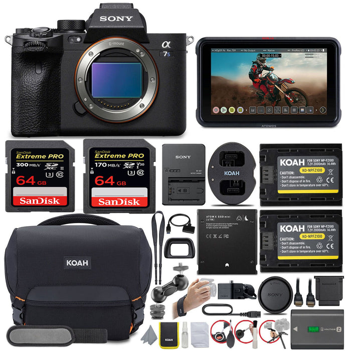 Sony Alpha a7S III Mirrorless Camera with Raw Recording Kit
