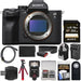 Sony Alpha a7S III Mirrorless Digital Camera with 64GB Card + Backpack + Flash + Battery &amp; Charger + Tripod + Remote + Kit