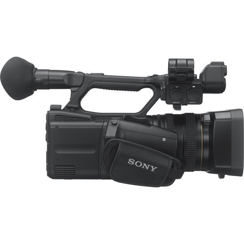 Sony HXR-NX5U NXCAM Professional Camcorder with 2x 64GB Cards, 1x Extra Battery, Case, Tripod, Mic, External Screen, MDR-7506 Bundle