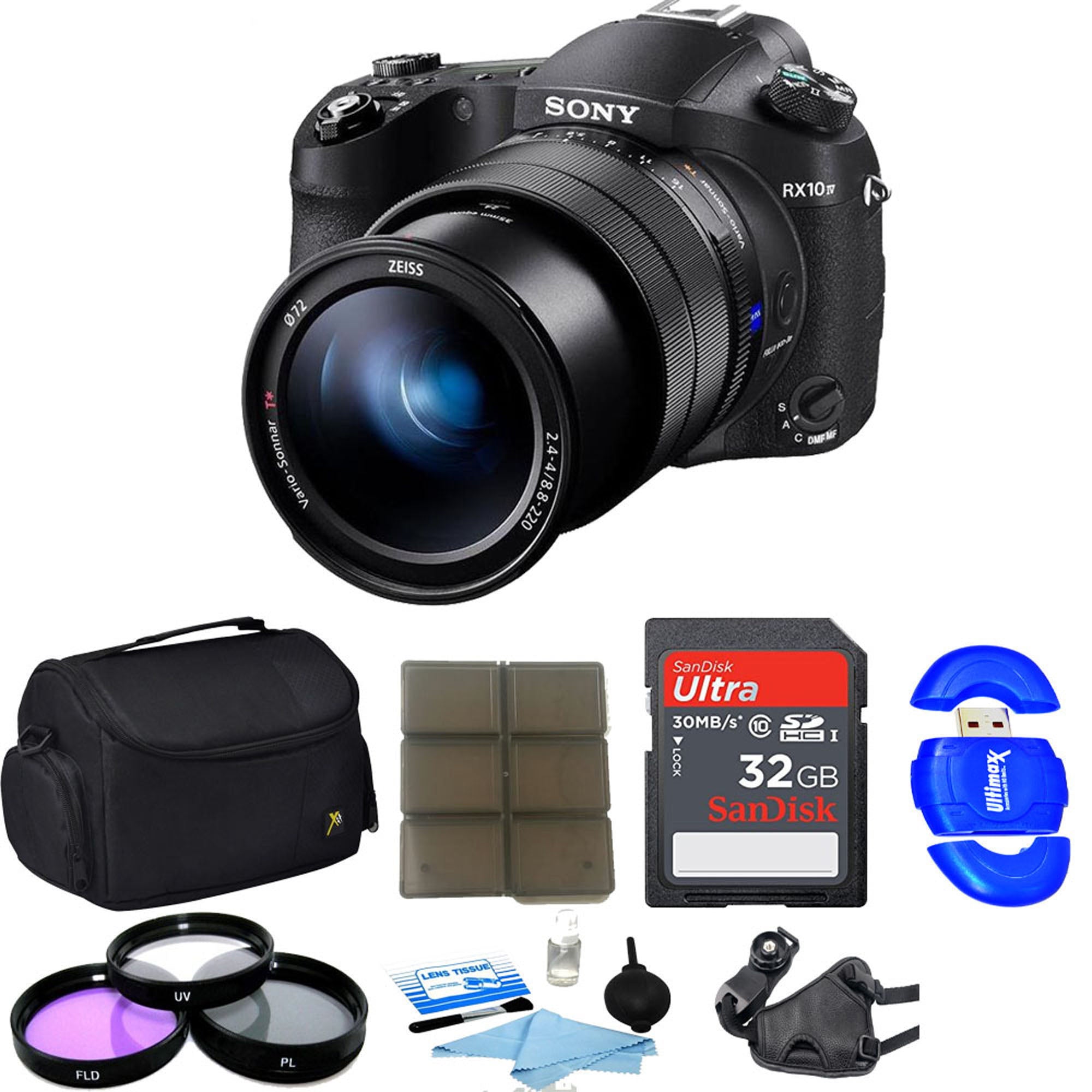  Sony Cyber-Shot DSC-RX100 Digital Camera with Battery and 32GB  SD Card Bundle : Digital Camera Accessory Kits : Electronics