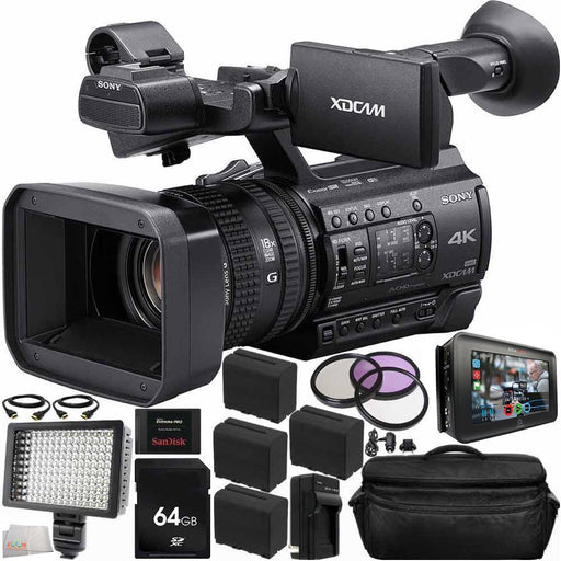 Sony PXW-Z150 4K XDCAM Camcorder NTSC w/ Atomos Ninja Inferno 7&quot;|64GB SD| SanDisk 240GB Extreme Pro Solid State Drive|4x Extra 970 Batteries MORE