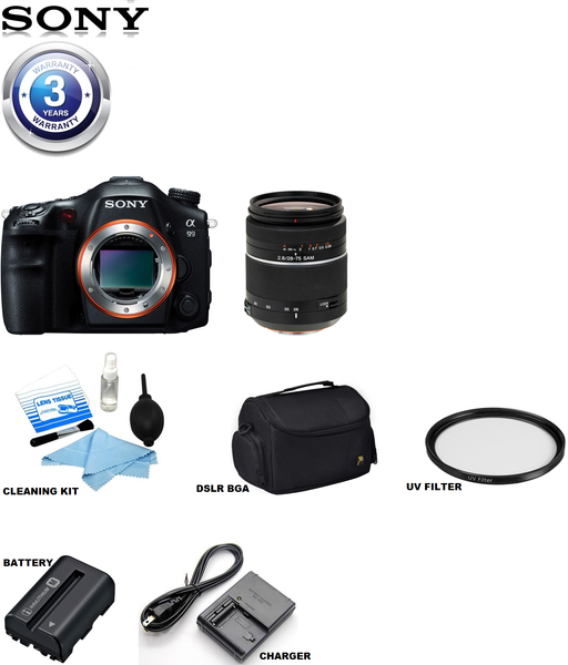 Sony SLT-A99 Alpha DSLR Camera w/Sony 28-75mm f/2.8 Lens USA