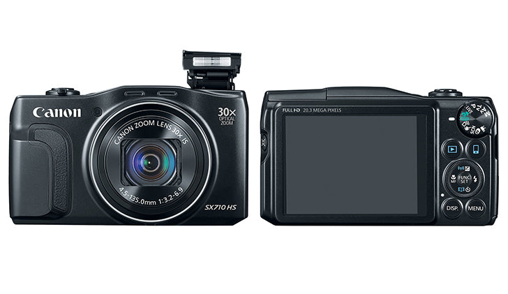 Canon PowerShot SX710 HS 20.3 MP Digital Camera Black + Top Accessory Kit with 32GB Memory Card