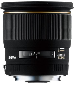 Sigma Wide Angle 28mm f/1.8 EX Aspherical DG DF Macro Autofocus Lens for Canon EOS